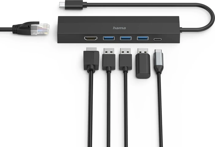 Hama USB-C Hub Multiport, USB-C 3.0 [Stecker]