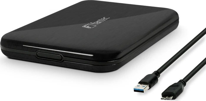 Fantec ALU-25U3, schwarz, USB 3.0 Micro-B