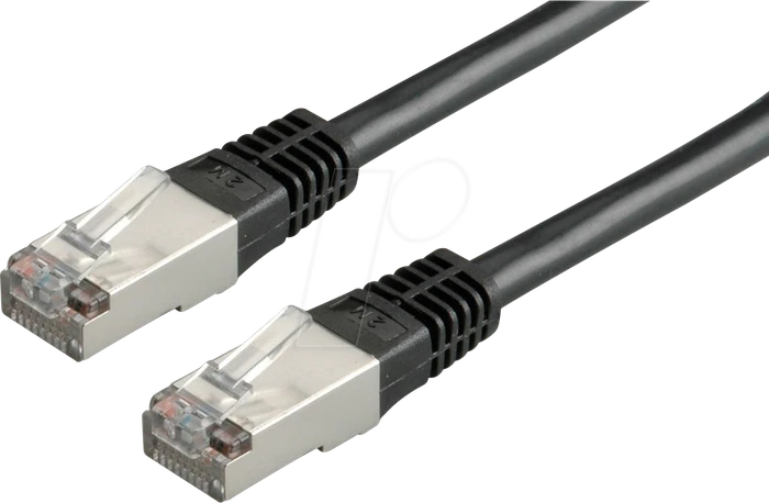 Roline / Secomp Patchkabel, Cat5e, SF/UTP, RJ-45/RJ-45, 5m, schwarz