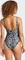 adidas Essentials Animal Print U-Back Badeanzug schwarz/weiß (Damen) Vorschaubild
