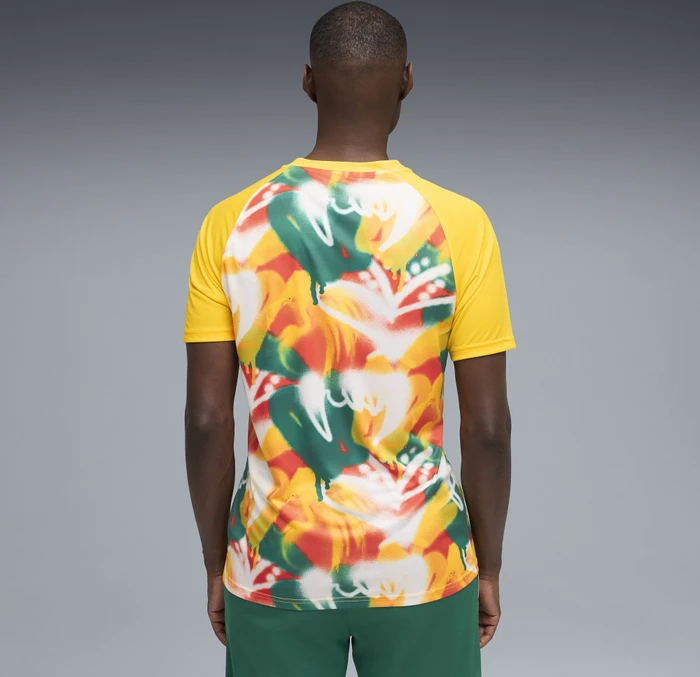 Puma FIFA WM 2026 Senegal Aufwärmtrikot kurzarm pele yellow/wild green (Herren)