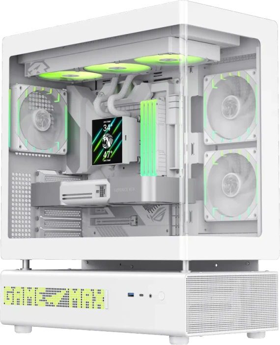 GameMax N90 White, Glasfenster