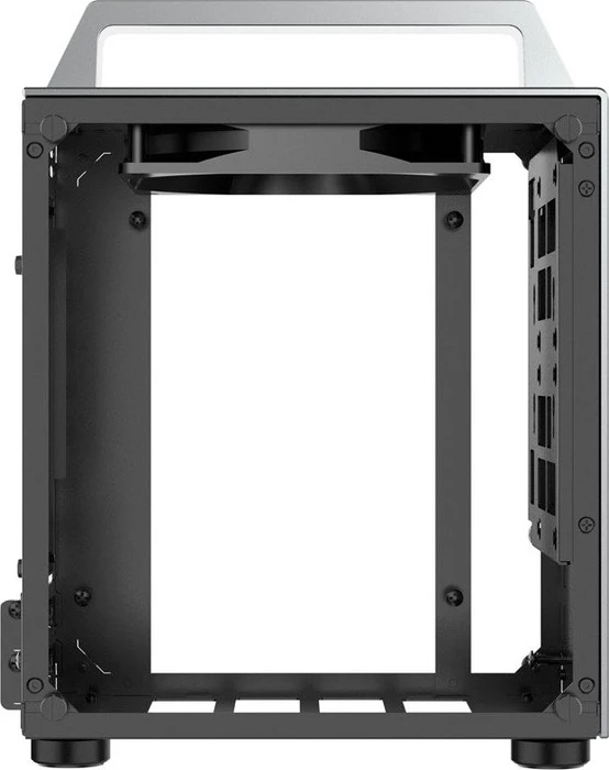 Jonsbo T8, silber, Glasfenster, Mini-ITX