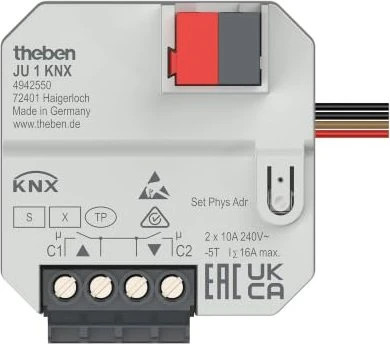 Theben JU 1 KNX 1-fach, 10A, Unterputz, Jalousieaktor