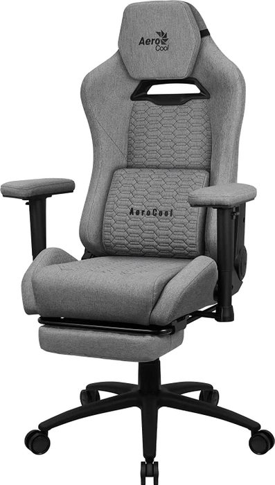AeroCool ROYAL AeroWeave Ash Grey Gamingstuhl, grau