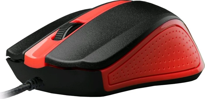 C-Tech WM-01R Wired Office Mouse schwarz/rot, USB
