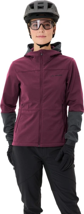 Vaude Qimsa Hooded Softshell Fahrradjacke cassis uni (Damen)