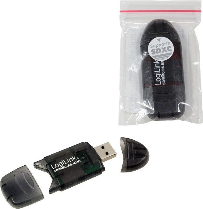 LogiLink Single-Slot-Cardreader bulk, USB-A 2.0 [Stecker]