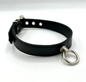 McPopp Halsband mit Ring der O S/M schwarz