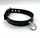 McPopp Halsband mit Ring der O S/M schwarz (3054-01)