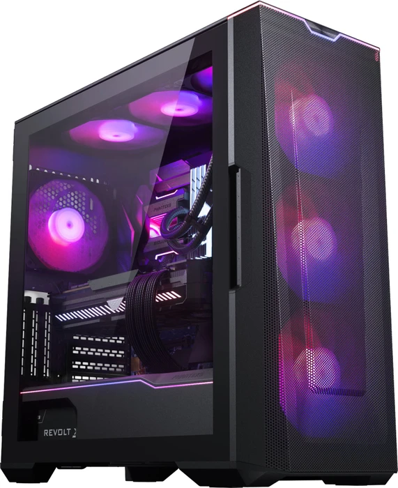 Phanteks Eclipse G500A DRGB Fanless, schwarz, Glasfenster