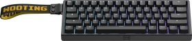 Wooting 60HE v2 Gaming Tastatur, Just Black, LEDs RGB, Lekker Tikken Medium, USB, US