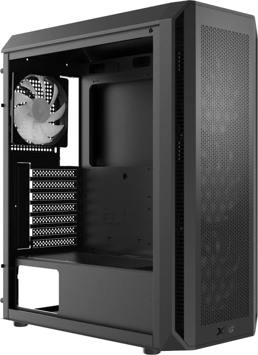 ADATA XPG Valor Air Plus, schwarz, Glasfenster