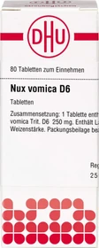 DHU Nux vomica D6 Tabletten, 80 Stück
