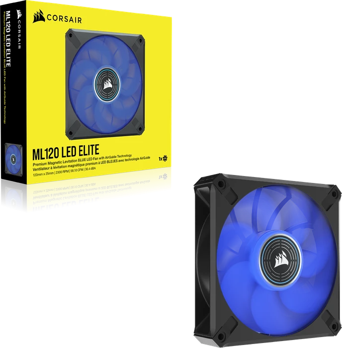 Corsair ML Series ML120 LED Elite Blue, schwarz, 120mm