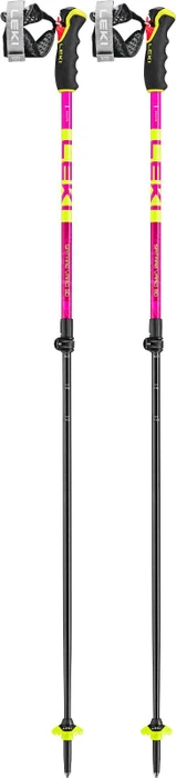 Leki Spitfire Vario 3D Freeride Skistock neon magenta/neon yellow/berry (Modell 2024/2025)