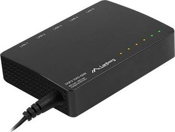 Lanberg DSP3 Desktop Gigabit Switch, 5x RJ-45, 60W PoE+