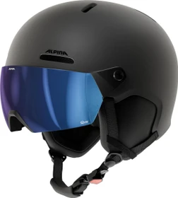 Alpina Arber 2 Visor Q-Lite Helm schwarz matt/blau (Modell 2026/2027)