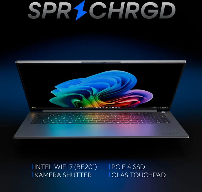 Medion SPRCHRGD 16 S1, Core Ultra 9 288V, 32GB RAM, 2TB SSD, DE