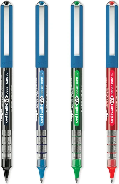 Uni-Ball Eye Ocean Care 0.7 Tintenroller (Mine) sortiert, 4er-Set