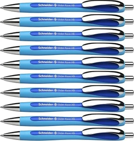 Schneider Slider Rave XB Kugelschreiber blau/dunkelblau, 10er-Pack