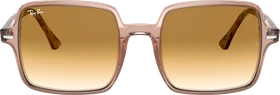 Ray-Ban RB1973 Square II 53mm transparent brown-brown havana/light brown gradient (Damen)