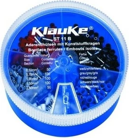 Klauke ST 11 B Streudose mit isol. Aderendhülsen 0,5-2,5 mm², DIN 46228 Teil 4