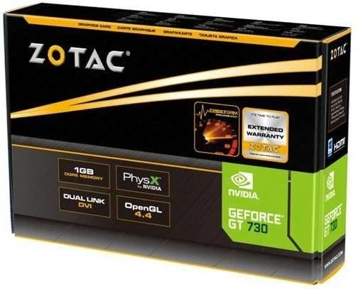 Zotac GeForce GT 730, 2GB GDDR5, VGA, DVI, HDMI