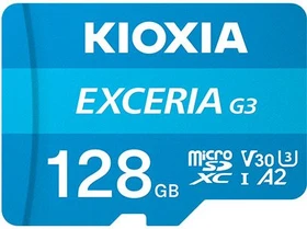 KIOXIA EXCERIA G3 R160/W50 128GB Kit, UHS-I U3, A2, Class 10