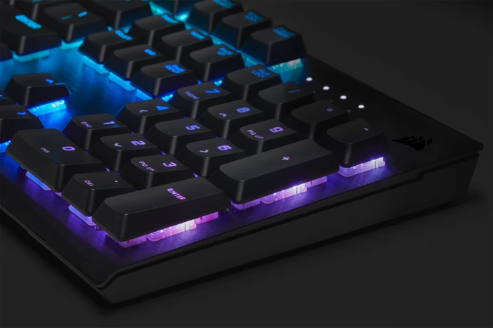 Corsair K60 RGB PRO Low Profile, MX LOW PROFILE RGB SPEED, USB, DE