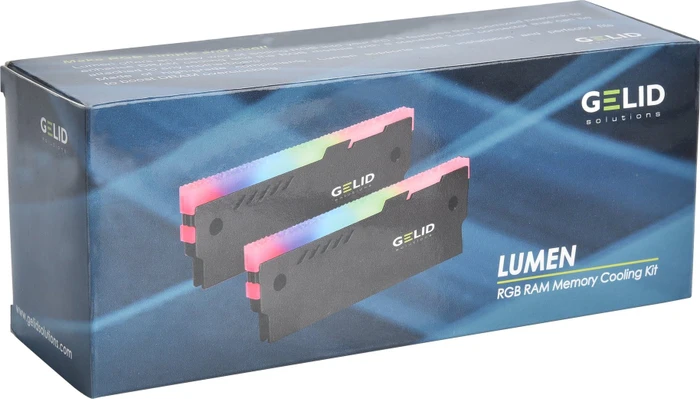 Gelid Solutions Lumen Black, RGB, RAM-Kühler, 2er-Pack