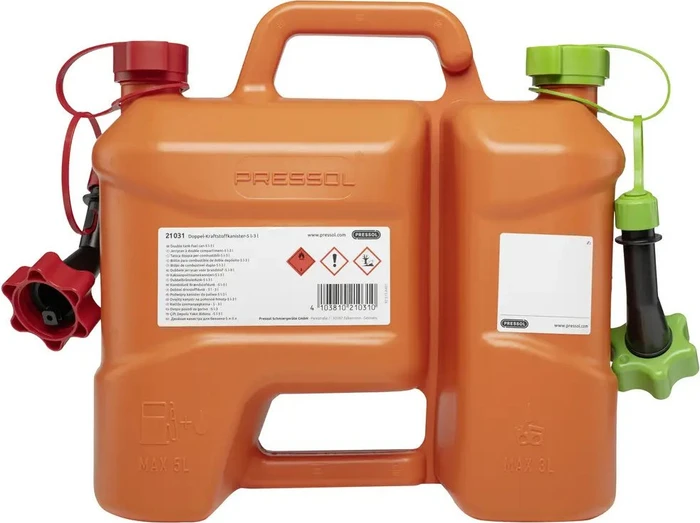 Pressol Kombi-Kraftstoffkanister 8l (5l+3l) orange