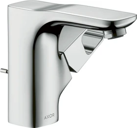 Hansgrohe Axor Urquiola Einhebel-Waschtischmischer 110 für Handwaschbecken mit Zugstangen-Ablaufgarnitur brushed brass