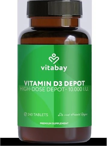 Vitabay Vitamin D3 Depot 10.000 Kapseln, 240 Stück