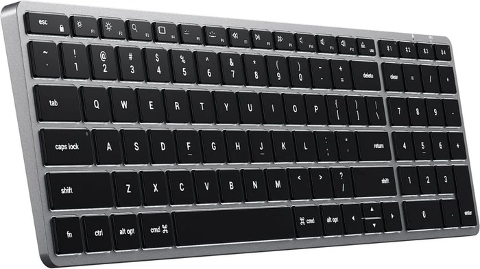 Satechi Slim X2 Backlit Keyboard, schwarz/grau, Bluetooth, US