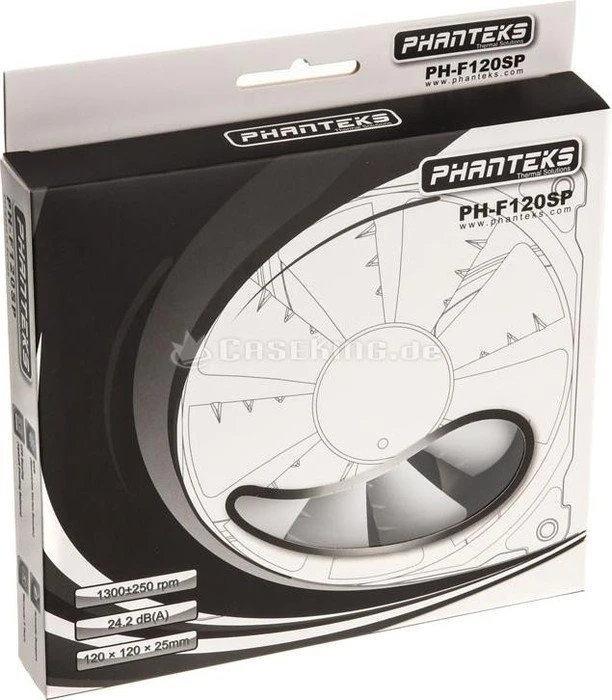 Phanteks PH-F120SP_BK schwarz/weiß, 120mm
