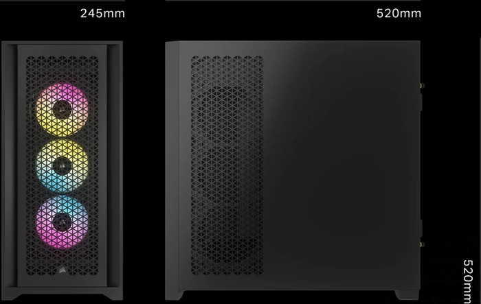 Corsair iCue 5000D RGB Airflow, weiß, Glasfenster