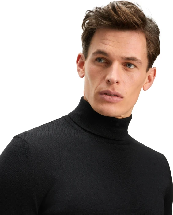 Falke Basic Apparel Rollkragen Pullover schwarz (Herren)