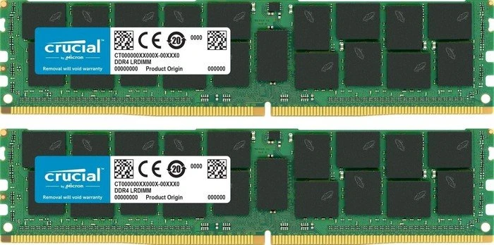 Crucial LRDIMM 128GB Kit, DDR4-2666, CL19-19-19, 4RX4, ECC