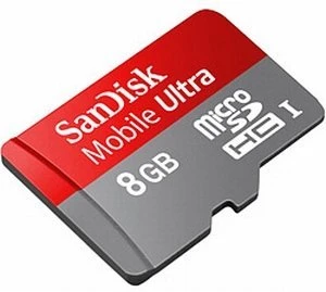 SanDisk Ultra R30 8GB Kit, Class 6