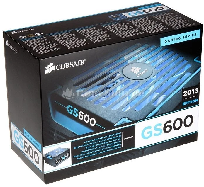 Corsair Gaming Series 2013 Edition GS600 600W, ATX 2.31