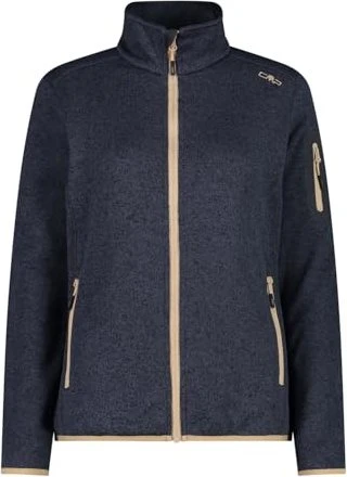CMP Knit Tech Melange Fleece Jacke titanio/sesamo (Damen)