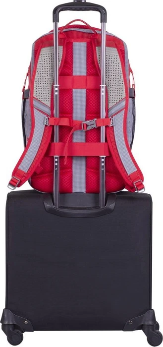 RivaCase 5225 Mercantour ECO 15.6" Laptop-Rucksack, grau/rot