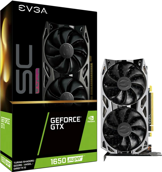 EVGA GeForce GTX 1650 SUPER SC Ultra, 4GB GDDR6, DVI, HDMI, DP