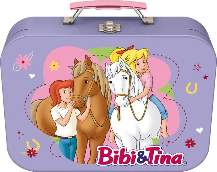 Schmidt Spiele Bibi & Tina Puzzle-Box - im Metallkoffer