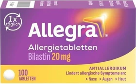 Allegra 20mg Allergietabletten, 100 Stück