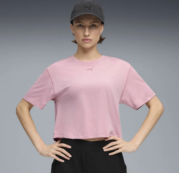 Puma Cloudspun Relaxed T-Shirt kurzarm poised pink heather (Damen)