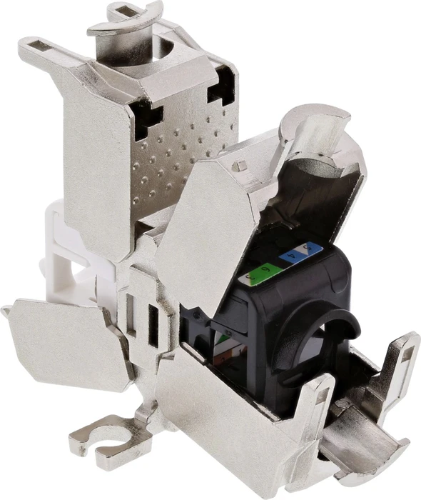 InLine Kabelverbinder RJ-45 Buchse/Verlegekabel Cat.6A, LSA, geschirmt