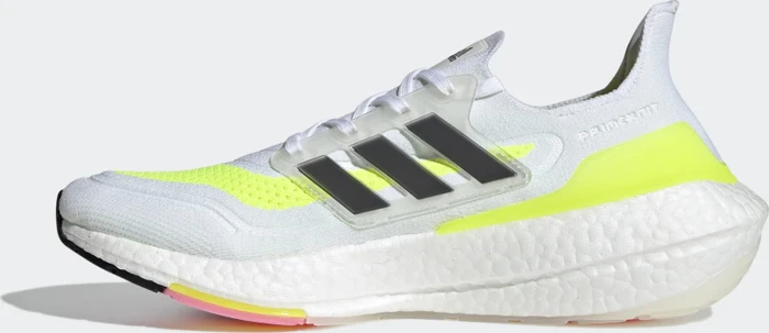 adidas Ultraboost 21 cloud white/core black/solar yellow (Herren)