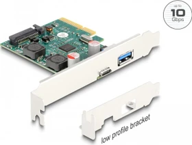 DeLOCK 1x USB-C 3.1, 1x USB-A 3.1, PCIe 3.0 x4 (90107)
